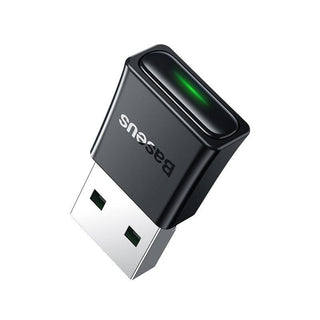 Baseus USB Bluetooth 5.3 Wireless Dongle Adapter Receiver for PC - product main black front angled view - b.savvi
