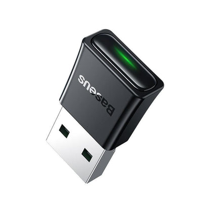 Baseus USB Bluetooth 5.3 Wireless Dongle Adapter Receiver for PC - product main black front angled view - b.savvi
