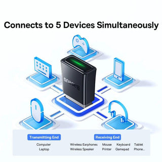 Baseus USB Bluetooth 5.3 Wireless Dongle Adapter Receiver for PC - product details connect 5 devices - b.savvi