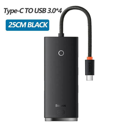 Baseus USB C Hub 4-in-1 Multi-Port Adapter 5Gbps USB-A 3.0 Ports - product details - b.savvi