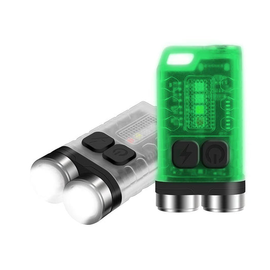 BORUiT V3 LED Portable Mini Flashlight Torch - product main black front angled view - b.savvi