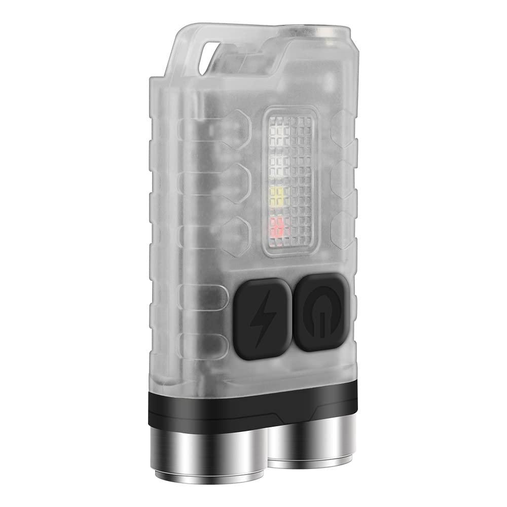 BORUiT V3 LED Portable Mini Flashlight Torch - product variant fluorescent front angled view - b.savvi