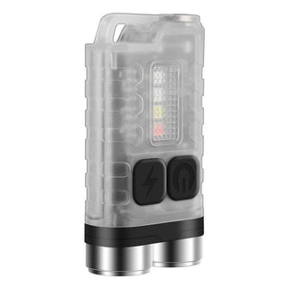 BORUiT V3 LED Portable Mini Flashlight Torch - product variant fluorescent front angled view - b.savvi