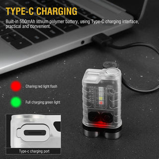 BORUiT V3 LED Portable Mini Flashlight Torch - product details usb c charging - b.savvi
