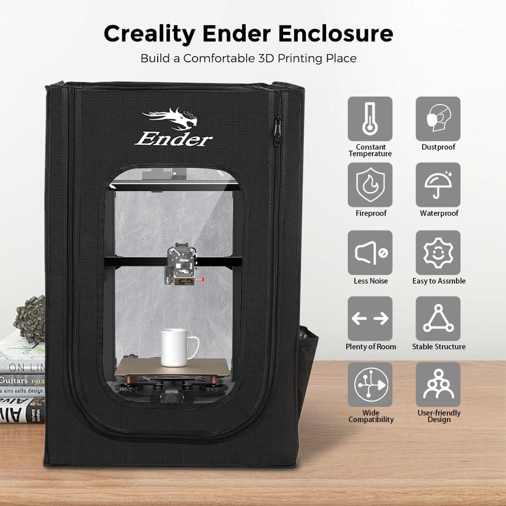 Creality 3D Printer Enclosure Fireproof and Dustproof Tent for Ender 3 - product details feature overview - b.savvi