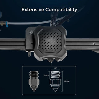 Creality High-end Hardened Steel Nozzle Kit 0.25m 0.4mm 0.6mm 0.8mm - product details extensive compatibility - b.savvi