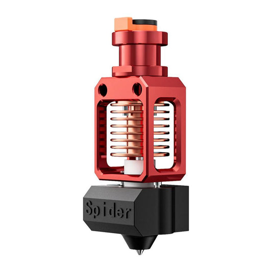 Creality Spider Pro 3.0 Hotend Nozzle High Temperature and High Speed for 3D Printer - product main red front angled view - b.savvi