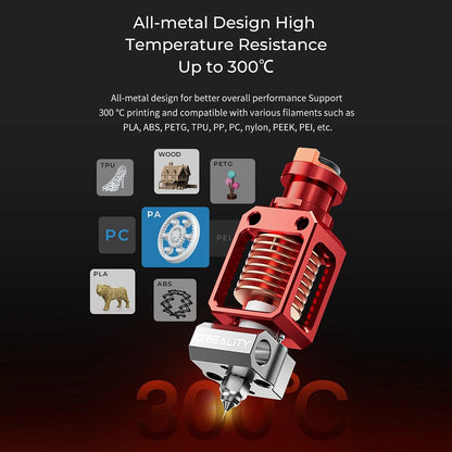 Creality Spider Pro 3.0 Hotend Nozzle High Temperature and High Speed for 3D Printer - product details all metal deisgn - b.savvi