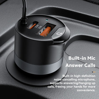 Essager Bluetooth 5.3 USB Car Charger 3.5mm AUX Adapter PD 35W with Mic
