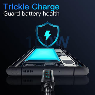 Essager LED Display USB C 100W 7A PD Cable Fast Charge - product details trickle charge - b.savvi