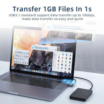 Essager Magnetic 90 Degree 10Gbps USB C Adapter 100W 5A PD USB 3.1 - product details fast data transfer - b.savvi