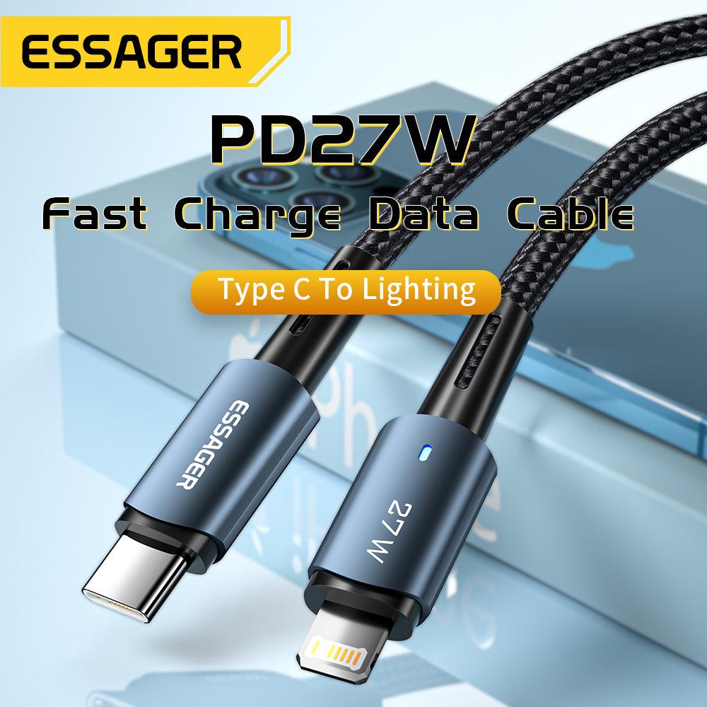 Essager USB C to Lightning Cable PD 27W Fast Charging - product details fast charge - b.savvi