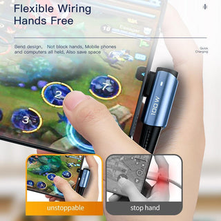 Essager USB C to USB C 90 Degree Cable 100W 5A Fast Charge - product details hands free gaming - b.savvi