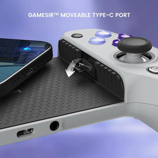 GameSir G8 Galileo Mobile Phone Game Controller for iPhone 15 & Android - product details moveable usb c - b.savvi