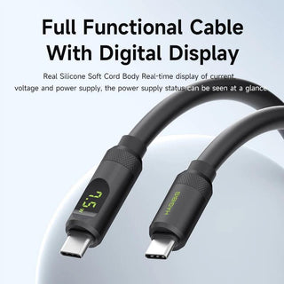 Hagibis 40Gbps USB4 M.2 NVMe SSD Enclosure with LED Digital Display USB4 Cable - product details full functional cable - b.savvi