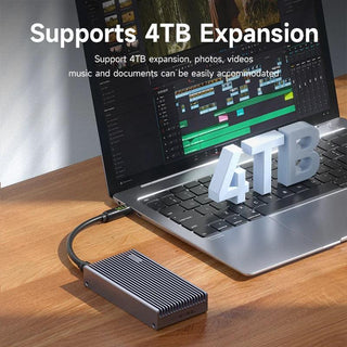 Hagibis 40Gbps USB4 M.2 NVMe SSD Enclosure with LED Digital Display USB4 Cable - product details supports 4tb ssd - b.savvi