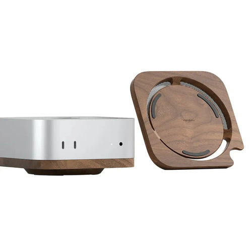 Hagibis Desktop Wood Stand for Mac mini M4 Pro 2024 with Dust Cover - product details - b.savvi