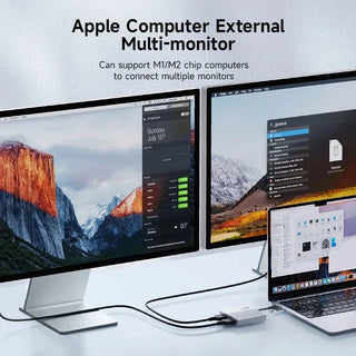 Hagibis Dual HDMI Displaylink Adapter for Apple Mac M1 to M4 Chip USB C to Dual Monitor - product details - b.savvi
