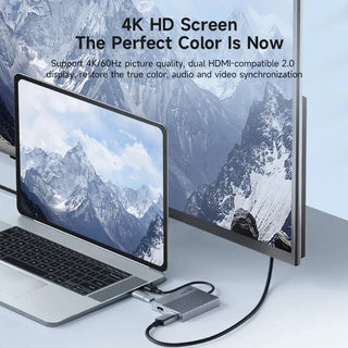 Hagibis Dual HDMI Displaylink Adapter for Apple Mac M1 to M4 Chip USB C to Dual Monitor - product details - b.savvi