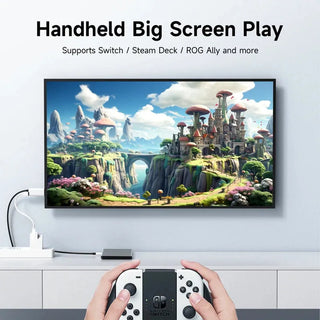 Hagibis Switch Dock for Nintendo Switch OLED USB C to DisplayPort Cable Adapter 8K60Hz with 100W PD Port - product details big screen play - b.savvi