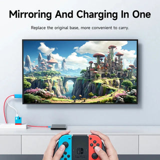 Hagibis Switch Dock for Nintendo Switch OLED USB C to HDMI Cable Adapter 4K60Hz with 100W PD Port - product details mirroring and charging - b.savvi