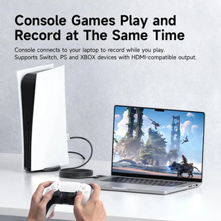 Hagibis USB 3.0 Video Capture Card Cable HDMI to USB C 1080p 60Hz with PD Port (2m) - product details console play and record at the same time - b.savvi