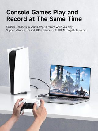 Hagibis USB 3.0 Video Capture Card HDMI to USB C 1080p 60Hz with PD Port - product details console game play and record - b.savvi