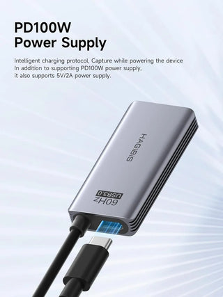 Hagibis USB 3.0 Video Capture Card HDMI to USB C 1080p 60Hz with PD Port - product details pd100w power supply - b.savvi