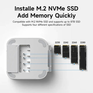 Hagibis USB C Hub with M.2 SSD Enclosure, Docking Station for Mac mini M4 - product details - b.savvi