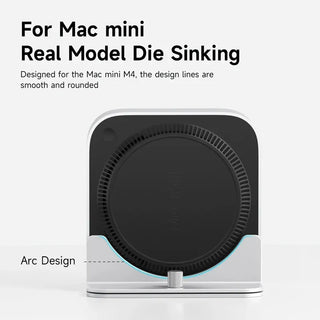 Hagibis Vertical Stand for Mac mini M4 Pro, Aluminium Alloy Anti-Slip Computer Desktop Holder - product details - b.savvi