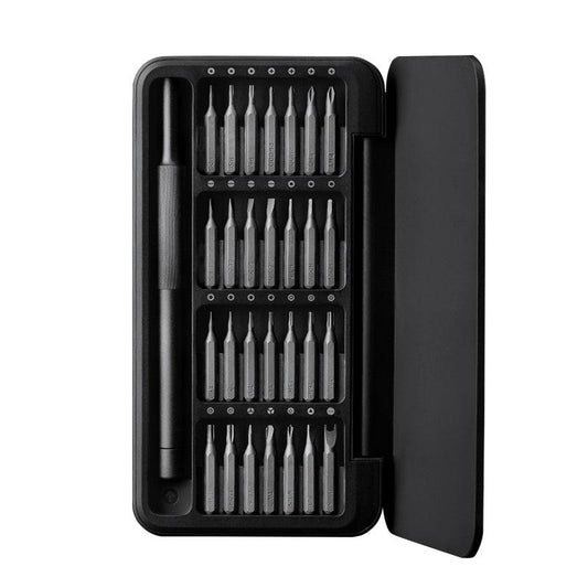 HOTO Manual Precision Screwdriver Set 28 in 1 Multi-Functional Magnetic Bits - product main black front - b.savvi