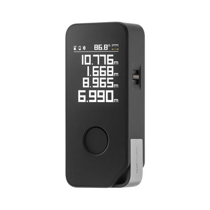 HOTO Smart Laser Measure Pro High Precision Tape Measuring Tool LED Display 50m - product main black front angled view - b.savvi
