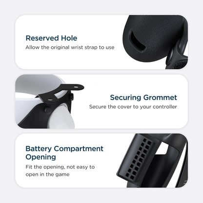 KIWI design Controller Grips Cover with Battery Opening for Quest 2 - product details overview - b.savvi