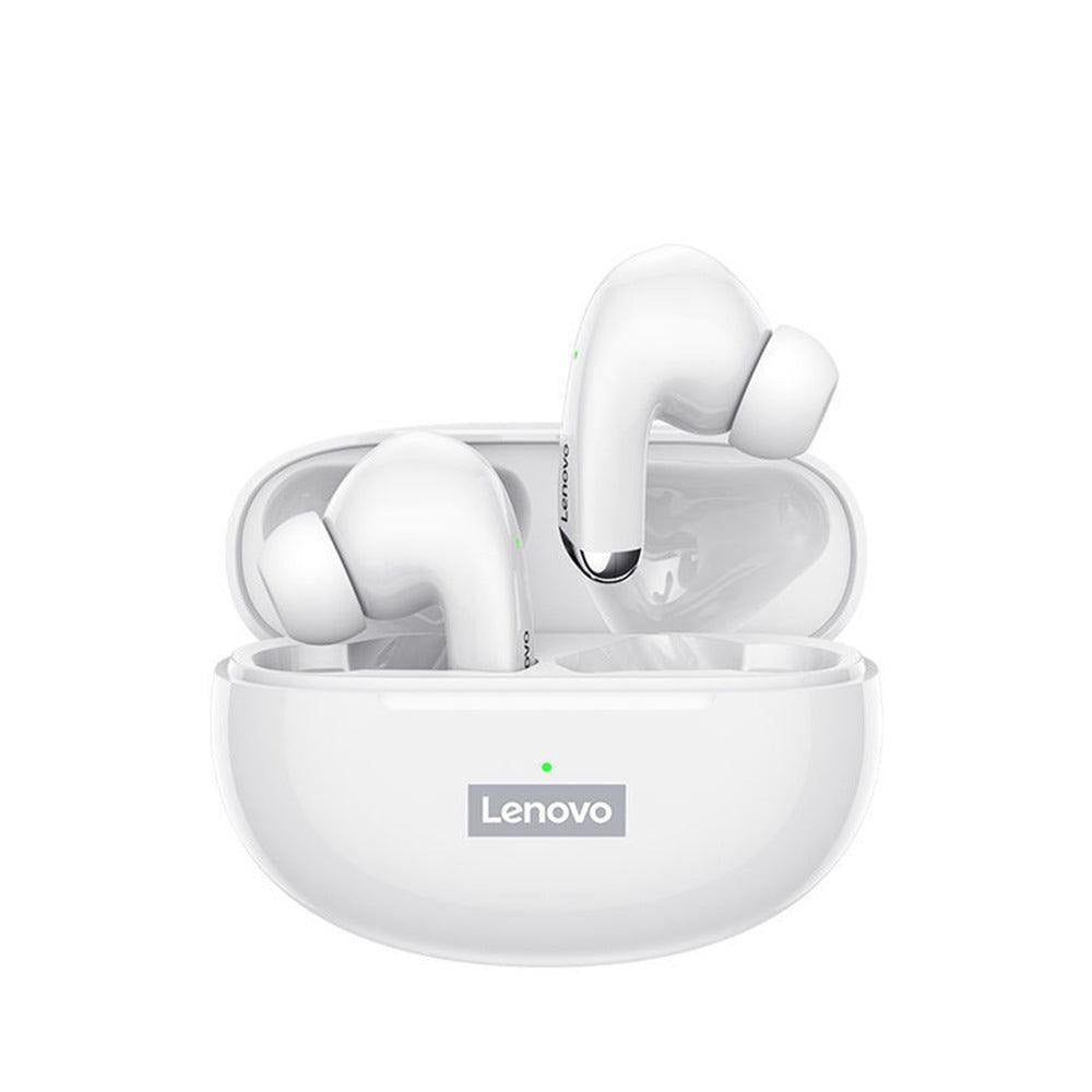 Lenovo LP5 Wireless Earphones - product variant white front view - b.savvi