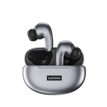 Lenovo LP5 Wireless Earphones - product variant grey front view - b.savvi