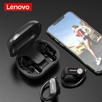 Lenovo LP7 TWS Wireless Earphones - IPX5 Waterproof - product open on table - b.savvi