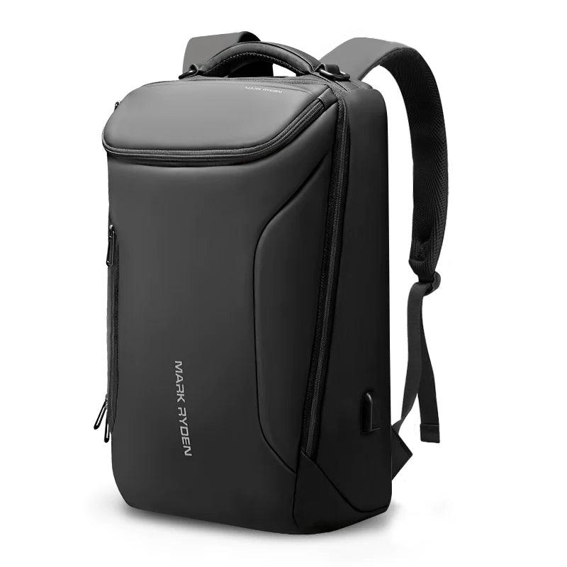 Mark Ryden Compacto Pro Backpack for 15.6-inch Laptop - product variant black front angled view 2 pocket - b.savvi