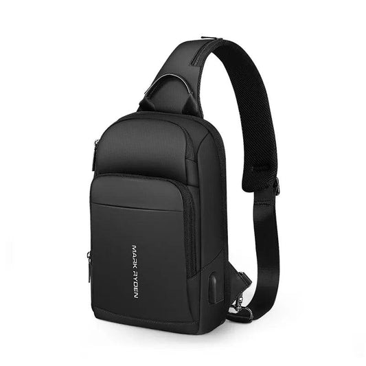 Mark Ryden MR7618 Mini Compacto Crossbody Shoulder Bag - product main black front angled view - b.savvi