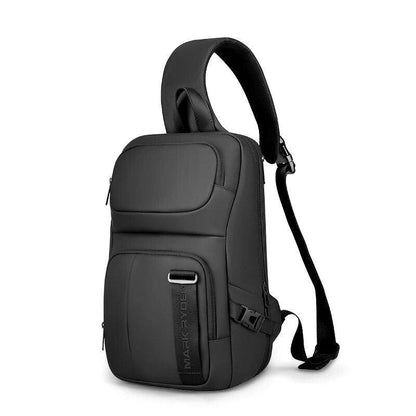 Mark Ryden MR7633 Bulk Crossbody Shoulder Bag - product main black front angled view - b.savvi