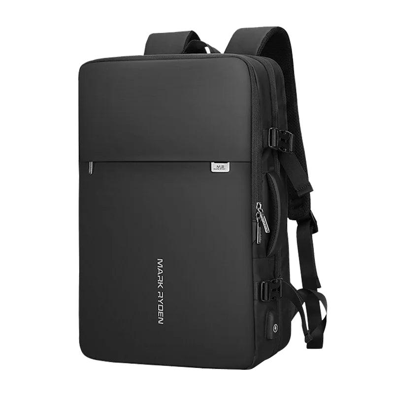 Mark Ryden Pathrato Large Backpack Expandable 40L for 17.3-inch Laptop - product variant black front angled view - b.savvi