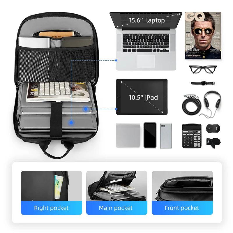 Mark Ryden Slim Backpack for 15.6-inch Laptop - product details pockets - b.savvi
