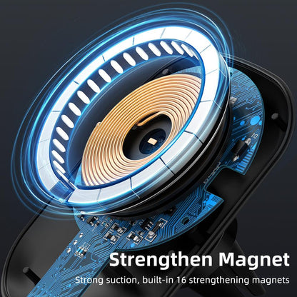 Mcdodo 15W Magnetic Wireless Car Charger for iPhone Air Vent Mount - product details strengthen magnet - b.savvi