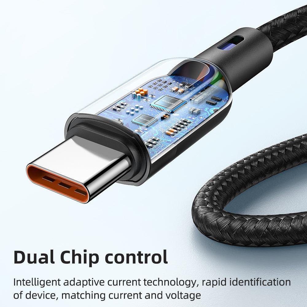 Mcdodo 2 in 1 USB C to Dual USB C Cable 100W 5A. 1.2m - product details dula chip control - b.savvi
