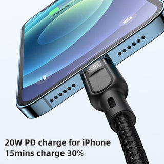 Mcdodo 2 in 1 USB C to USB C & Lightning Cable 100W 5A. 1.2m - product details 20w iphone charge 15mins 30% - b.savvi