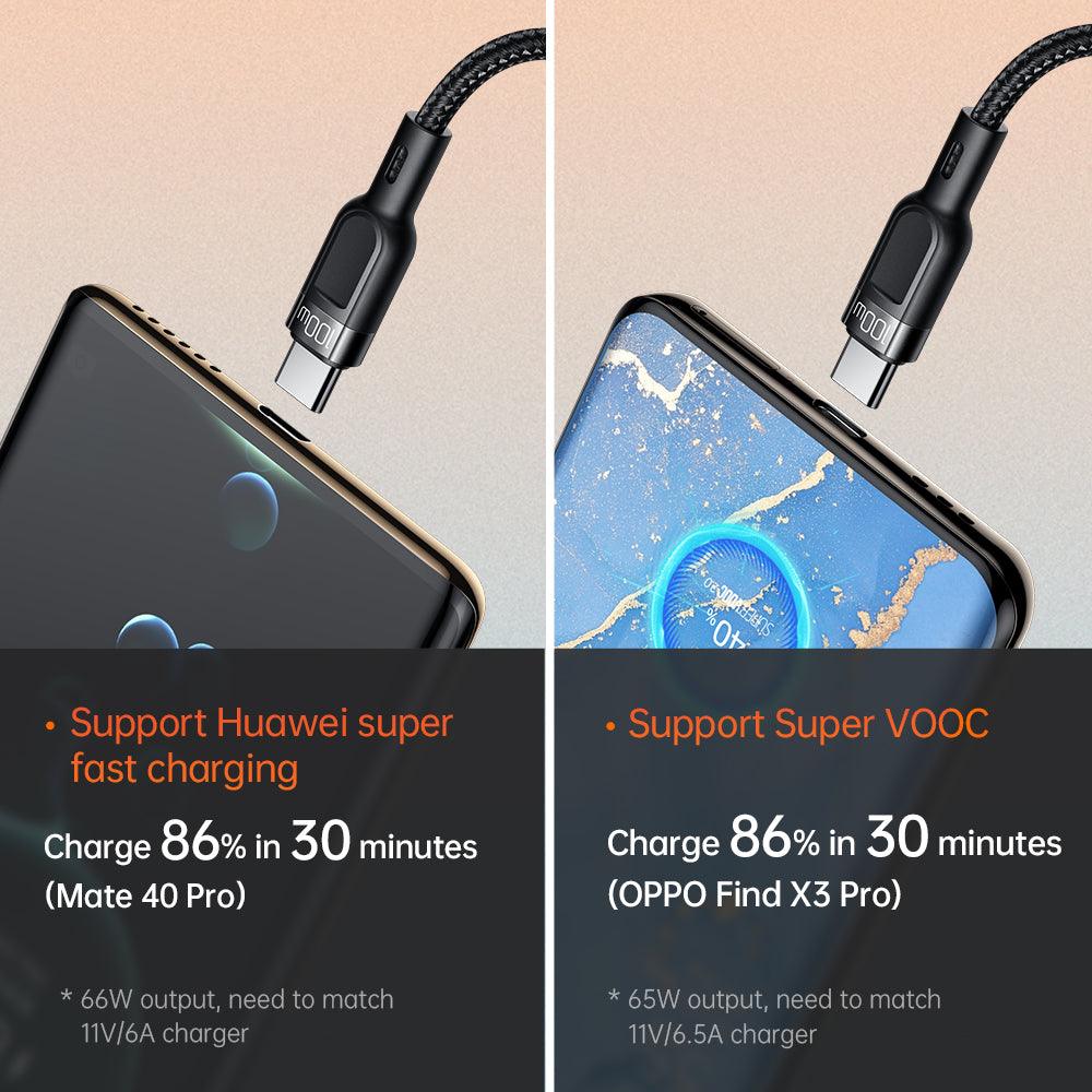 Mcdodo 3 in 2 USB to Lightning USB C Micro USB Cable PD 100W 6A. 1.2m - product details support huawei vooc - b.savvi