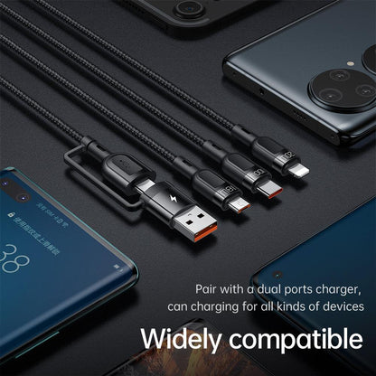 Mcdodo 3 in 2 USB to Lightning USB C Micro USB Cable PD 100W 6A. 1.2m - product details widely compatible - b.savvi