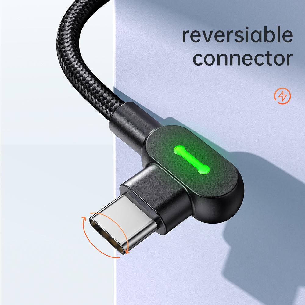 Mcdodo 90 Degree USB C to USB C Cable 3A 60W PD QC4.0 (UK) - product details reversiable connector - b.savvi