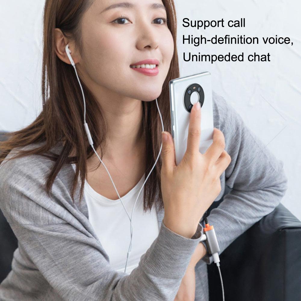 Mcdodo Audio Adapter USB C to 3.5mm Splitter DAC Earphone Music Call 60W - product details support call - b.savvi