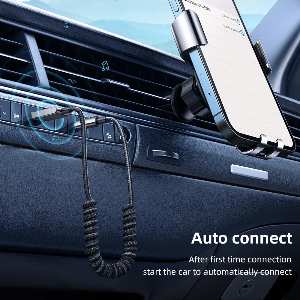 Mcdodo Car Bluetooth 5.1 Receiver USB Aux Adapter with 3.5mm Built-in Mic - product details auto connect - b.savvi