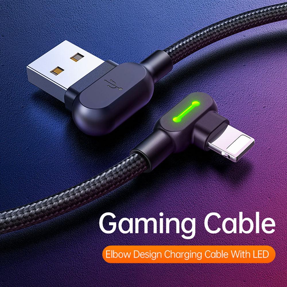 Mcdodo Right Angle Lightning Cable 2.4A - product details elbow design - b.savvi